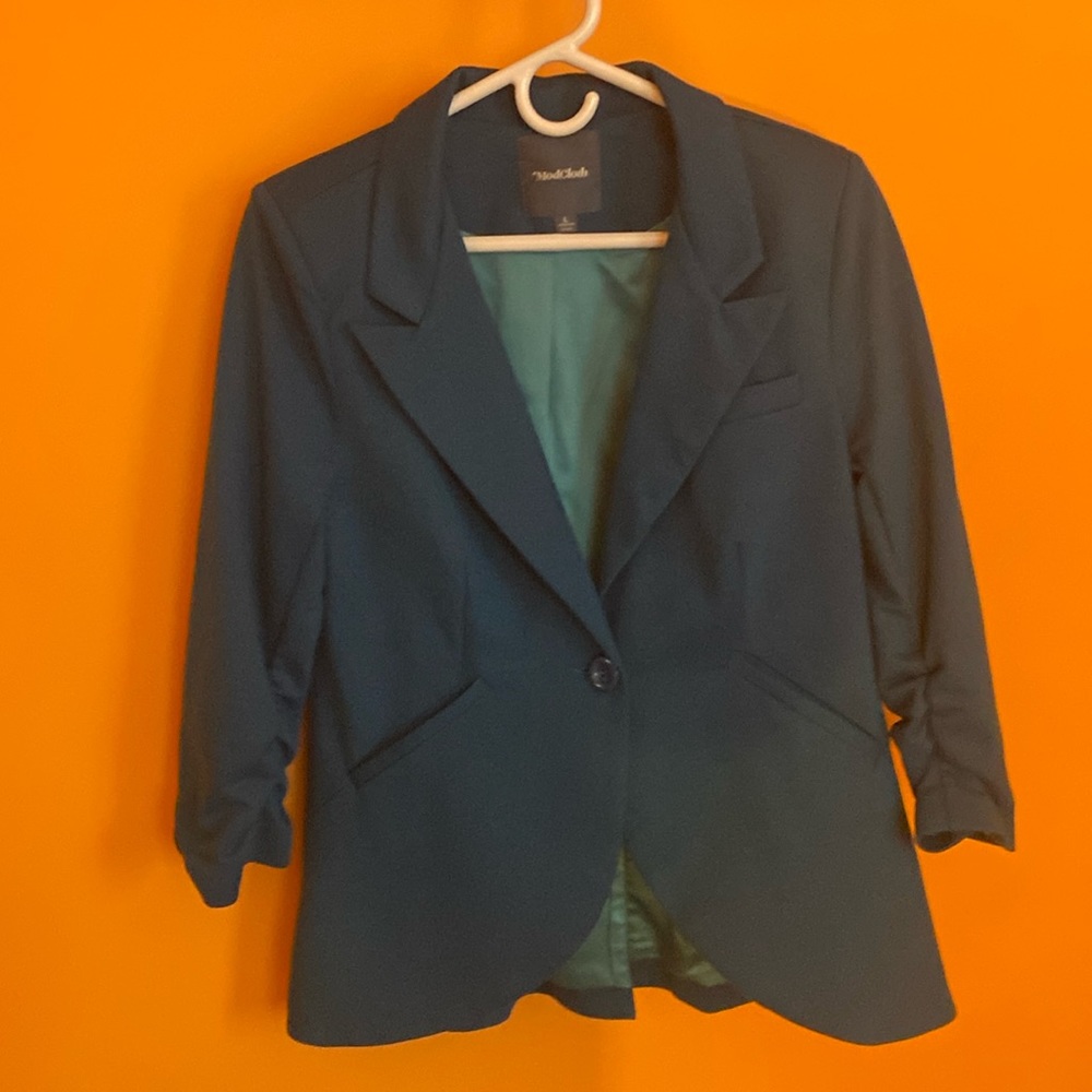 Teal ModCloth blazer sz Large